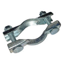 Clamp, exhaust, 47mm, complete, crossbox to interpipe 2cv6 etc. Only 1 on car. See description notes.