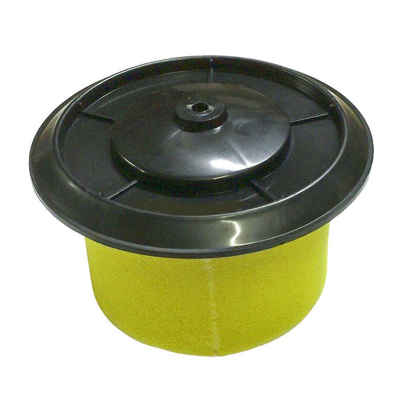 Air filter element with cap, for metal filter box 2cv/Dyane.