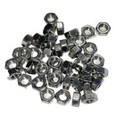 Nut, stainless steel, 11mm hex, M7 x 1.00mm pitch. PACK 50 PIECES