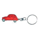 Key fob, red 2cv.