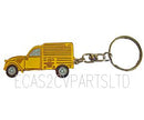 Key fob, yellow AZU van.