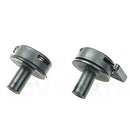 Window clip, black, SET OF TWO, 1 left, 1 right, new Burton technology, fasten with an Allen 'hex' key, black plastic catch, top of door.