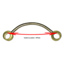 Brake pipe, copper nickel, front left, banjo type, 2cv, Ami6, 1964 to 1970.