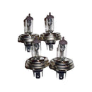 Set of 4 55/60 HB12, watt halogen headlight bulbs, p45t flange, for all 2cv6