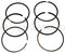 Piston ring set, (for 2 pistons) 652cc Visa, 77mm diameter. 1.5mm top, 2mm mid, 3mm oil, also fits Burton Big Bore pistons. See notes.
