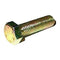 Set screw, plated, 11mm hex head, M7 x 1.00, 25mm long, Per 25