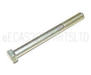 Bolt, plated, 11mm hex head, 8.8, M7 x 1.00, 70mm long, threaded 21mm. Per single screw