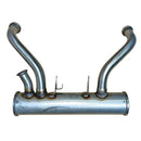 Silencer, crossbox, STAINLESS STEEL, under gearbox, 2cv6 etc. LHD. See important description notes.