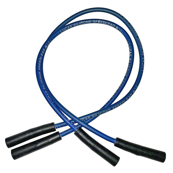 HT leads, silicone Lucas speedleads, set of 2, Dyane/Ami/Mehari and any 2cv which does NOT have rubber engine cooling ducting. See notes