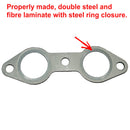 Gasket, inlet/exhaust for 3 stud manifold, 375cc or 425cc. Original composite style.