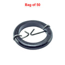 Bag of 50 quality springy seat rubber band incl. metal hook each end. Enough for one seat position with a few left over.