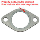 Gasket, inlet/exhaust for 4 stud manifold, 425cc. 602cc Ami6 or AK350 (M4 602cc engine only).