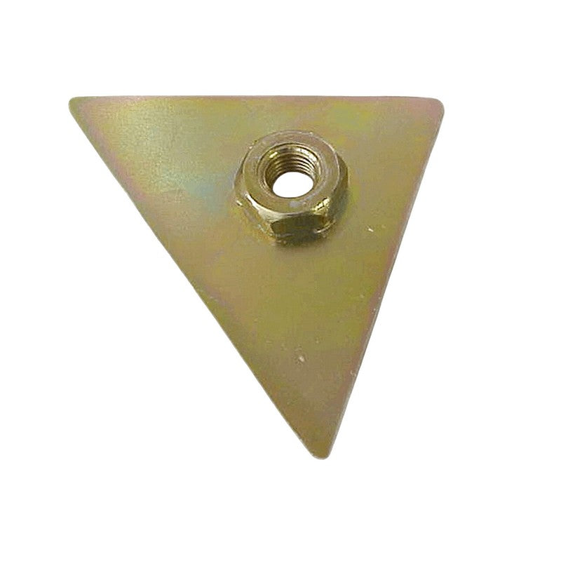 Triangular reinforcing plate for inside of door for door mirror.