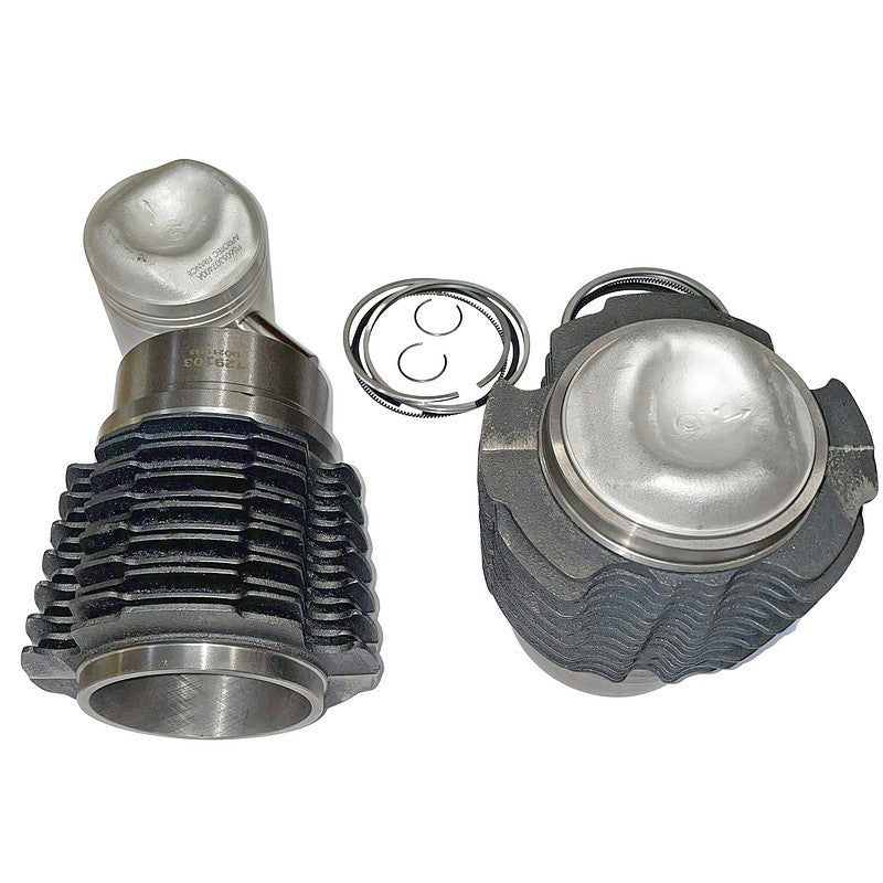Barrel and piston set, 602cc, 74mm, (2 barrels, 2 pistons and rings, g ...
