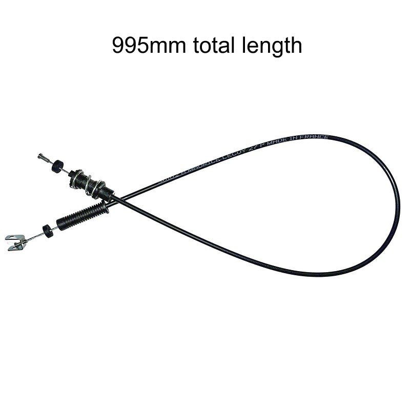 Accelerator throttle control cable, stronger, thicker, ORIGINAL French maker LECOY for 2cv, Dyane, 995mm long, right hand drive RHD (UK)