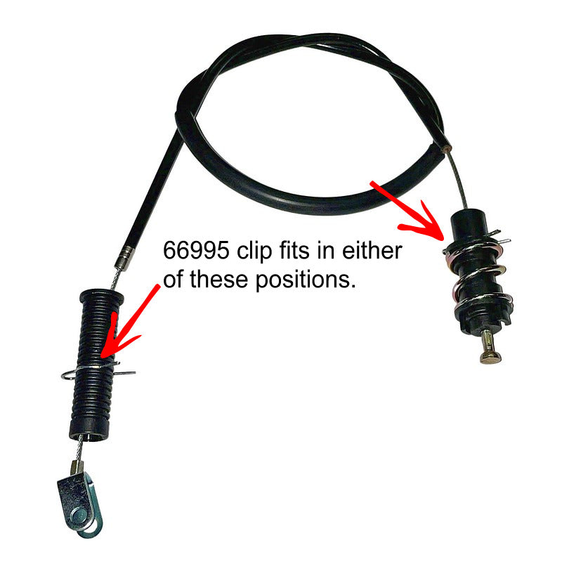 Adjuster circlip for accelerator throttle cable