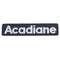 Badge, insignia, monogram, Acadiane, 155mmx34mm, stainless steel. Supplied with pre-fitted adhesive tape.