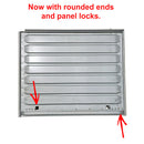 Spare wheel cover panel NOW with latches and rounded top hat section, AK400/250/Acadiane wide ripple.