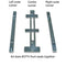 Front seat rails extender kit, allows TWO front seats to move further back, simple to fit 'bolt on' kit.