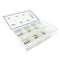 Glass fuse assortment in selection box, 36 fuses and 2 fuse box connectors