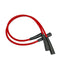 HT leads, set of 2, red silicone, Dyane/Ami/Mehari and any 2cv which does NOT have rubber engine cooling ducting made in Italy