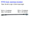 PTFE lined, stainless braided, brake flexible pipe hose, rear, 2cv 07/1964 until 07/1969. Price per one but two needed for one car.