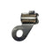 Drum hand brake cable stop clip bracket, LEFT, including bolt, nut and washer.