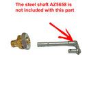 Wiper spindle brass bush and nut for axle for 2cv up to 1962, type with wipers driven by speedometer cable.