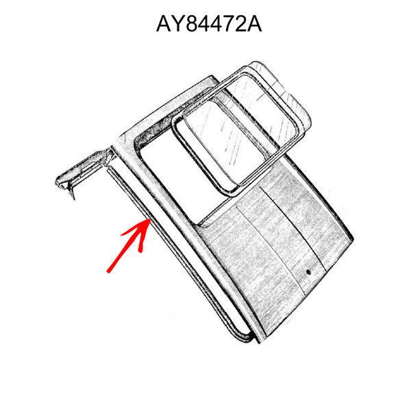 Dyane hatchback boot lid surround lower and both sides seal