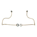 Oil feed pipe, copper nickel, set of two (left and right) from crankcase to cylinder heads 425cc 2cv.