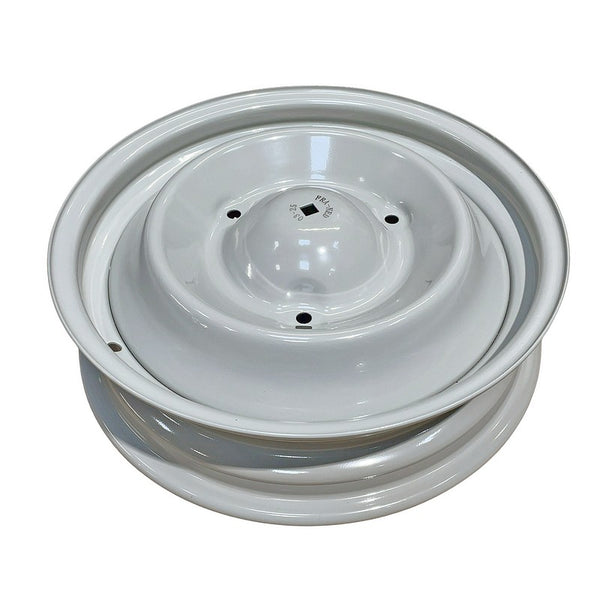 Road wheel rim, tubeless, for 2cv, Dyane etc., 4J x 15 inch. Each. Please read the full description.