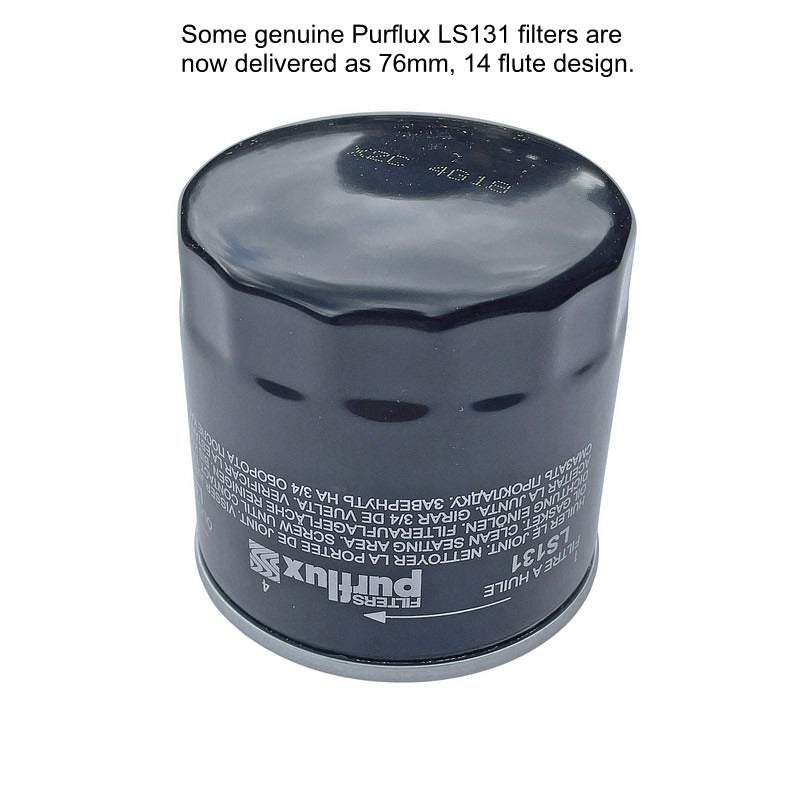 Oil filter, genuine PURFLUX, for 602cc 2cv etc. Only the best for 2cv.