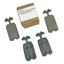 Brake pads all disc brake 2cv, Dyane etc., set of 4. High Resistance quality, semi-metallic.