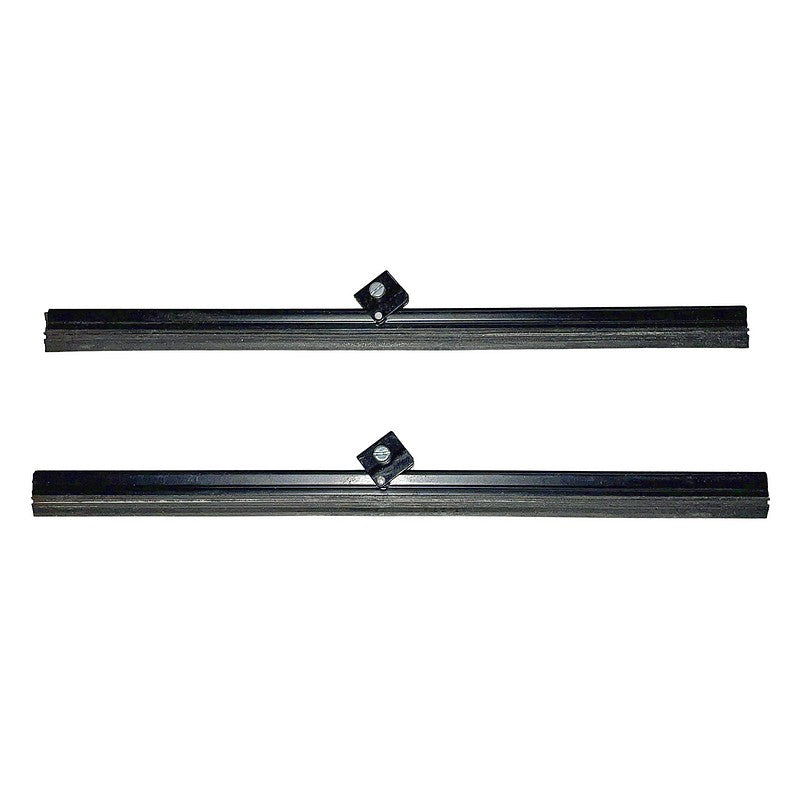 Wiper blade, old flat style BLACK blade 2cv. PAIR, See description notes.