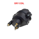 Ignition dry coil, RESIN SET LATEST TECHNOLOGY, our standard coil for 2cv6 etc., 12 volt, 1968 onward. SEE NOTES.