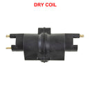 Ignition dry coil, RESIN SET LATEST TECHNOLOGY, our standard coil for 2cv6 etc., 12 volt, 1968 onward. SEE NOTES.