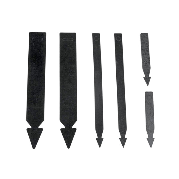 Set of 6 pieces, ties, rubber for under bonnet bundling of loom harness.