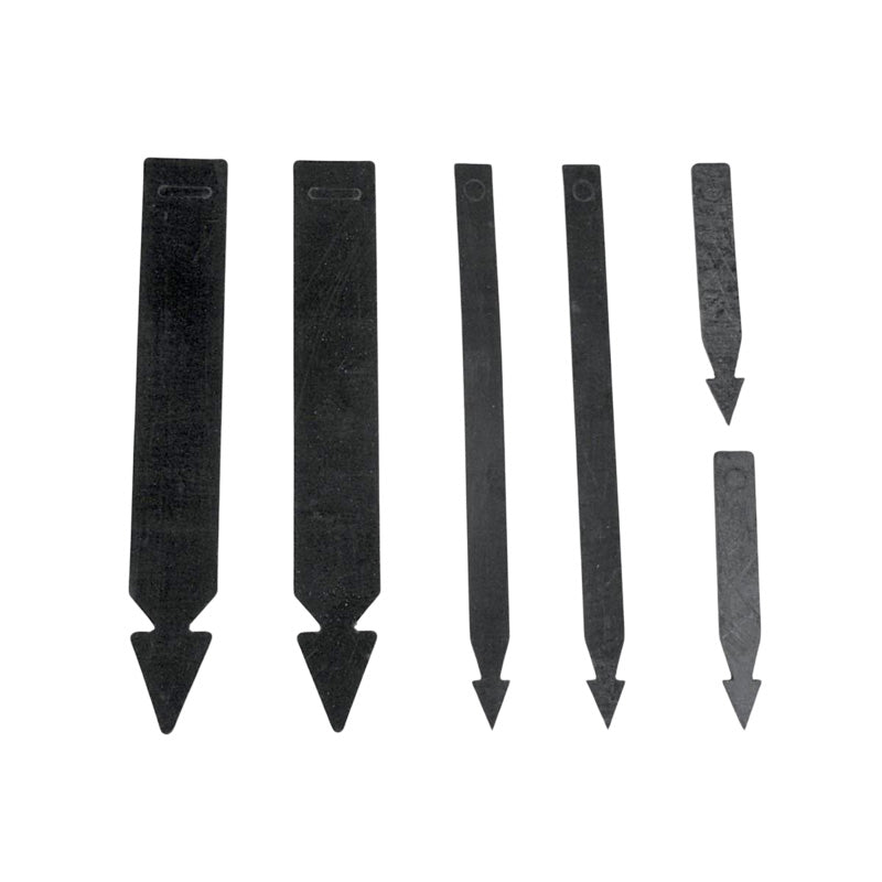 Set of 6 pieces, ties, rubber for under bonnet bundling of loom harness.