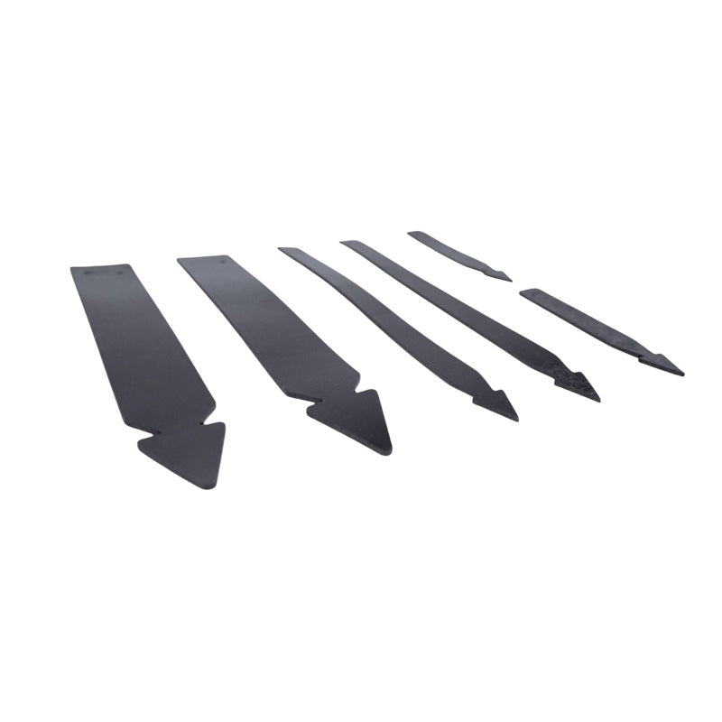 Set of 6 pieces, ties, rubber for under bonnet bundling of loom harness.