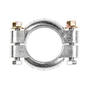 Clamp, exhaust, 49mm, Burton, new cast CA15 STAINLESS steel, complete, heat exch. to crossbox 2cv6 etc.