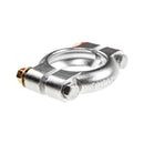 Clamp, exhaust, 49mm, Burton, new cast CA15 STAINLESS steel, complete, heat exch. to crossbox 2cv6 etc.