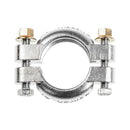 Clamp, exhaust, 47mm, Burton, cast CA15 STAINLESS steel , crossbox to interpipe 2cv6 etc. Only 1 on car.