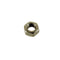 Nut, plated, 8mm hex, M5 x 0.80mm pitch. Per 50 pieces.