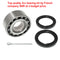 Wheel bearing KIT 2cv/Dyane, SNR (French company) bearing only, 35x72x27, fits front or rear, includes seals and split pin. See description notes.