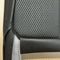 Seat cover set, open sides, black perforated targa vinyl, for 2cv with bench seat front and rear.