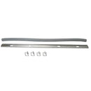 Bumper trim, 2cv up to 1963, rubber with aluminium strip, pale grey, front, middle.
