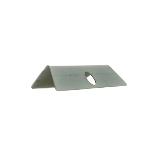 Reinforcement right angle tab plate for front of rear seat box 2cv etc above chassis.