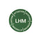 Sticker, emblem, Attention LHM, for master cylinder reservoir, 42mm diam.