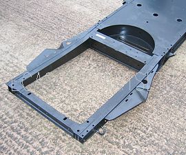 Chassis subframe, 2cv/Dyane, original pattern, cataphoretically painted, for disc or drum braked 2cv6. Weight just 52kg. NO LONGER STOCKED