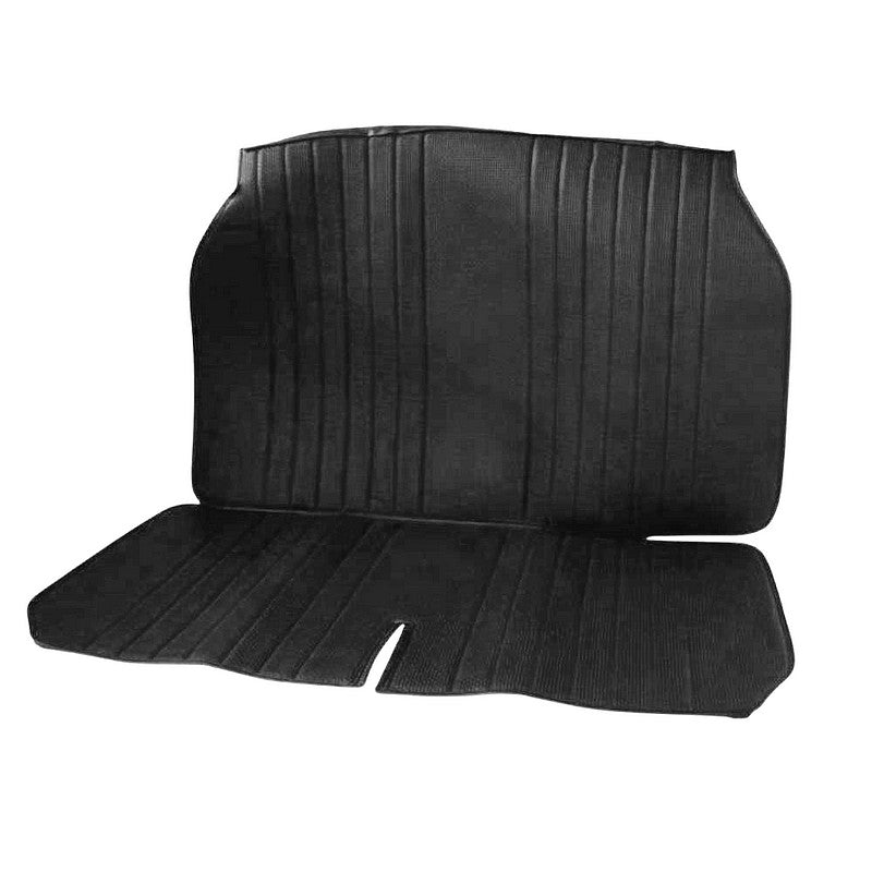Bench seat cover, rear, black targa vinyl for 2cv special